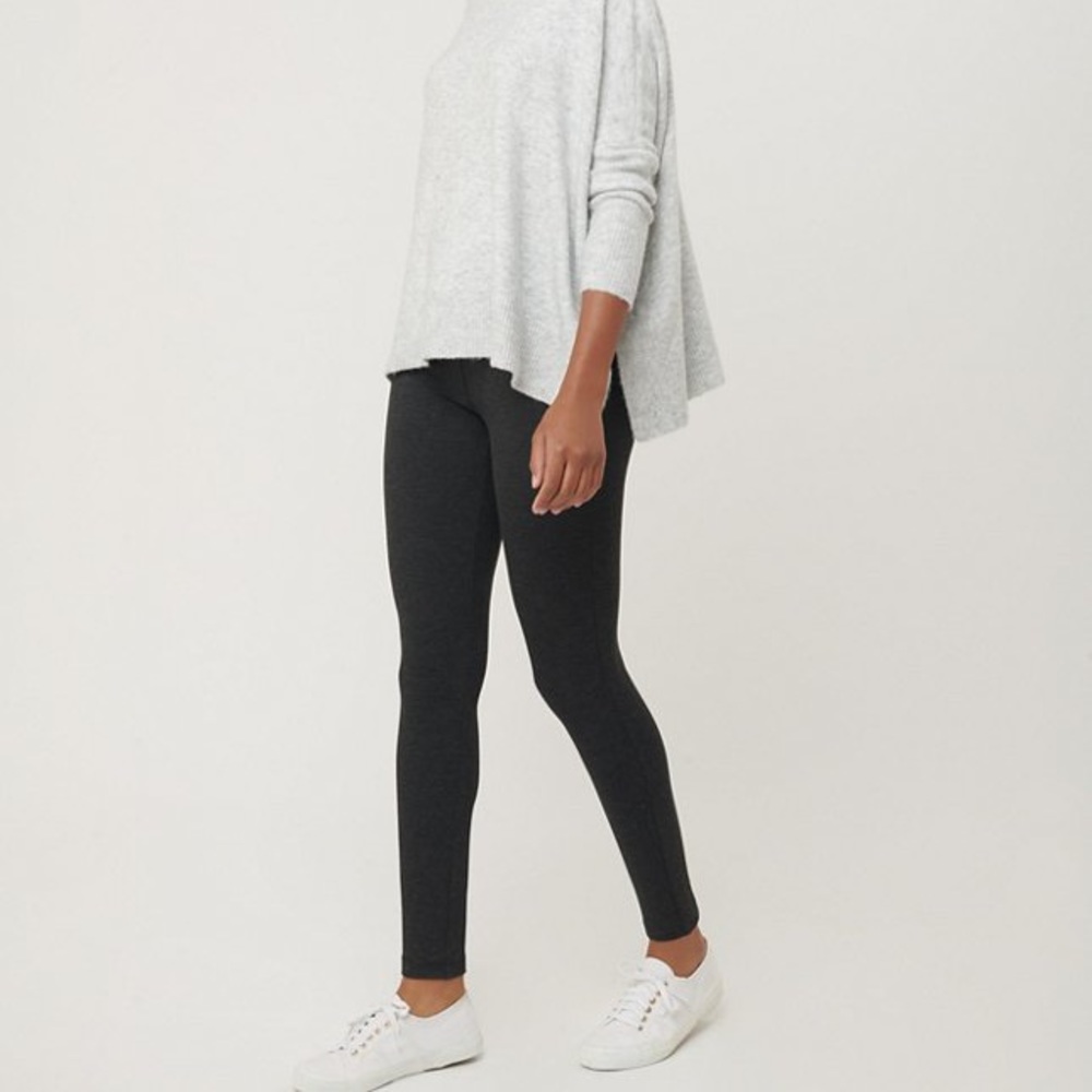 Loft Ponte Seamed Heather leggings